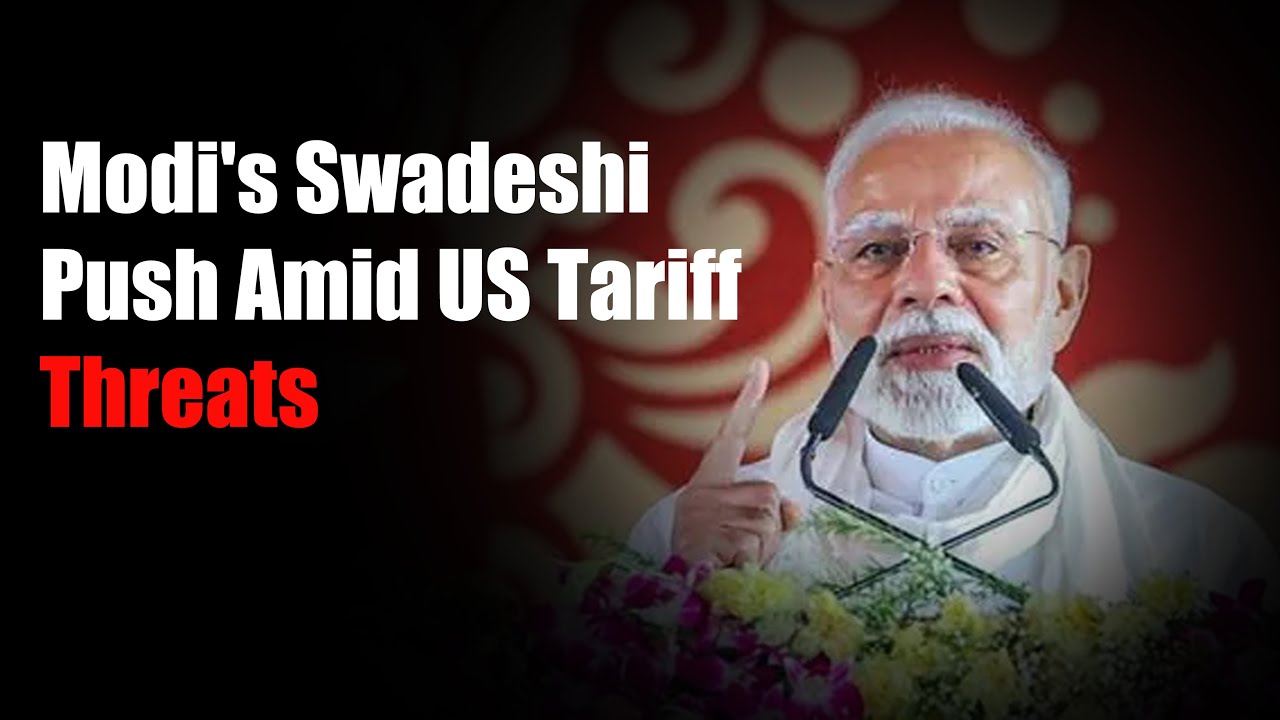 Sell and purchase only Swadeshi products: In response to Trump’s tariff threats, PM Modi advocates for “Vocal for Local.”