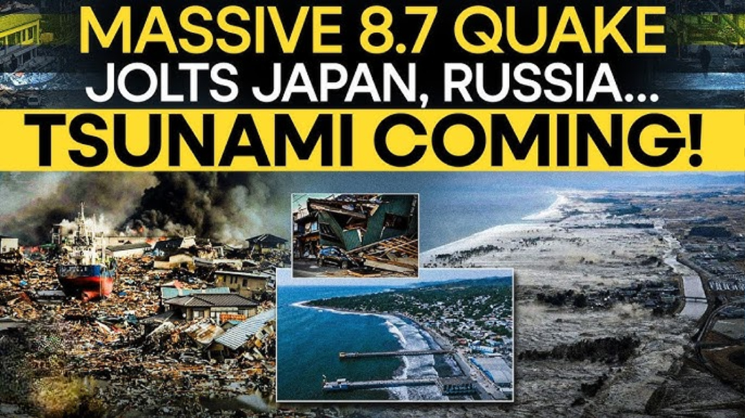 Tsunami waves hit Russia, US, Japan after 8.8-magnitude earthquake off Kamchatka Peninsula
