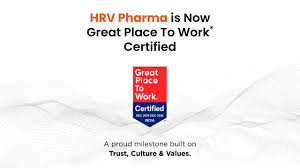 HRV Pharma Awarded Great Place To Work® Status for 2025–2026, Underscoring Trust and Inclusivity at the Workplace