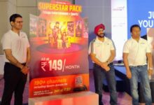 Photo Caption - From Left to Right Mr. Ankush Nagran, Head of Marketing, Dish TV Mr. Shyam Pothula, Zonal Sales Head - AP and Telangana, Dish TV Mr. Sukhpreet Singh, Chief Revenue Officer, Dish TV