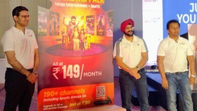 Photo Caption - From Left to Right Mr. Ankush Nagran, Head of Marketing, Dish TV Mr. Shyam Pothula, Zonal Sales Head - AP and Telangana, Dish TV Mr. Sukhpreet Singh, Chief Revenue Officer, Dish TV